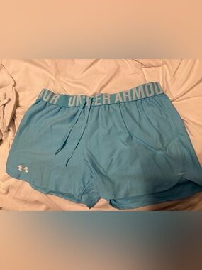 Under Armour Light Blue HeatGear Athletic Shorts